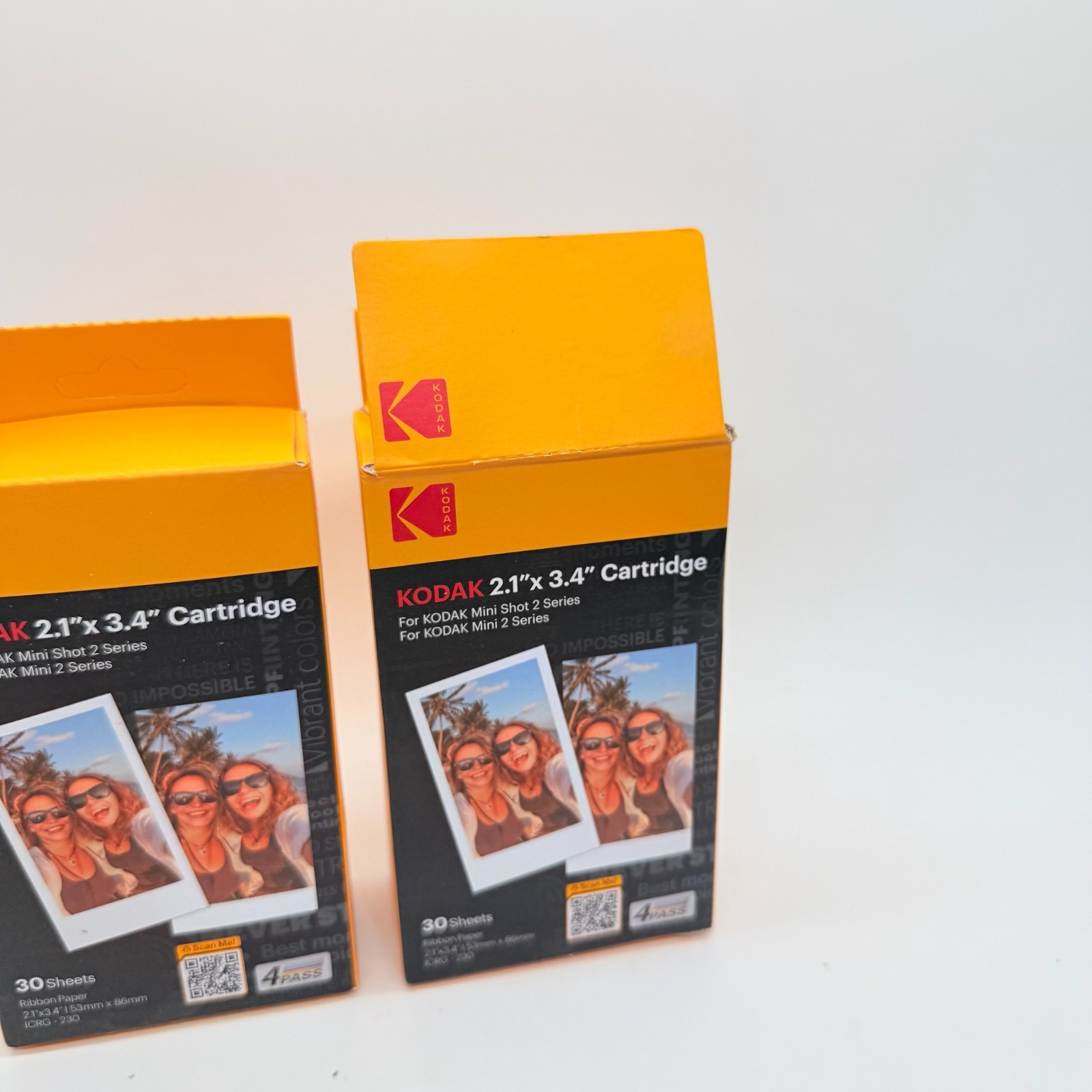 2 pack Kodak Instant Print 2.1″x 3.4″ Cartridge 60 Sheets Total