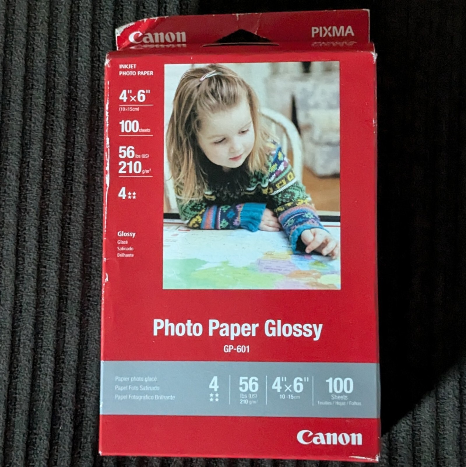 Canon 4×6 Photo Paper Glossy 100 Sheets X2 pkgs =200 Sheets Total Gp-601