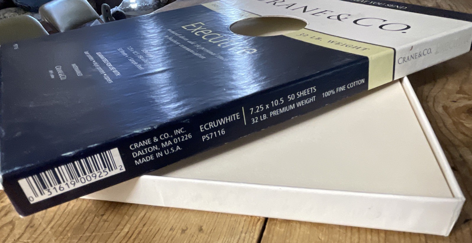 Crane & Co. Executive Premium Weight Ecruwhite 8.5 X 11 Sheets 48 sheets PS7116