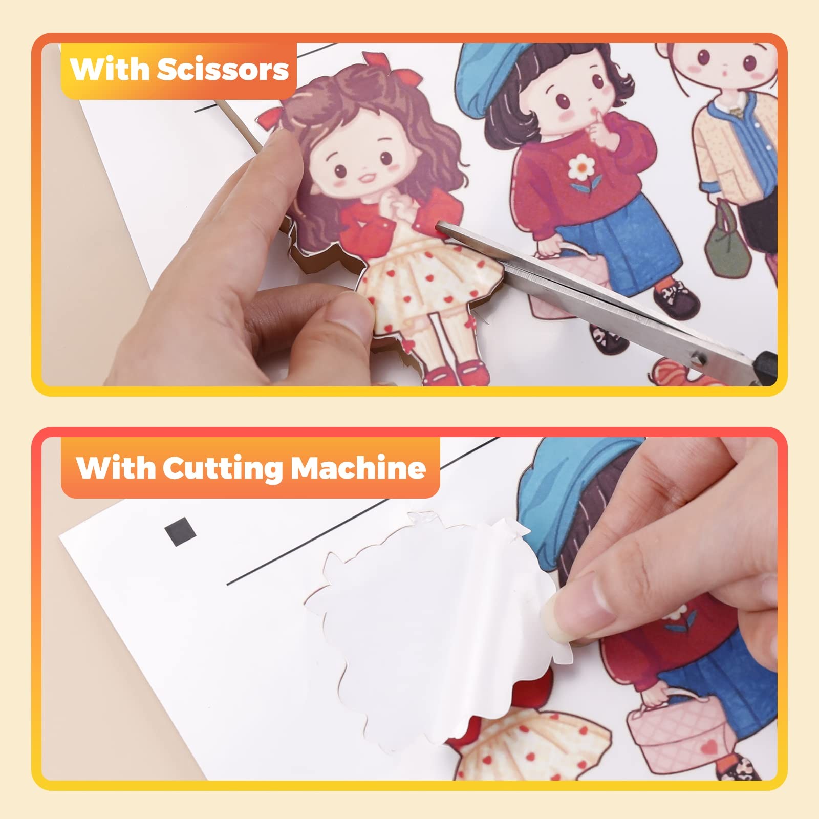 Printable Vinyl Sticker Paper, 100 Sheets Glossy Waterproof Sticker Paper For…