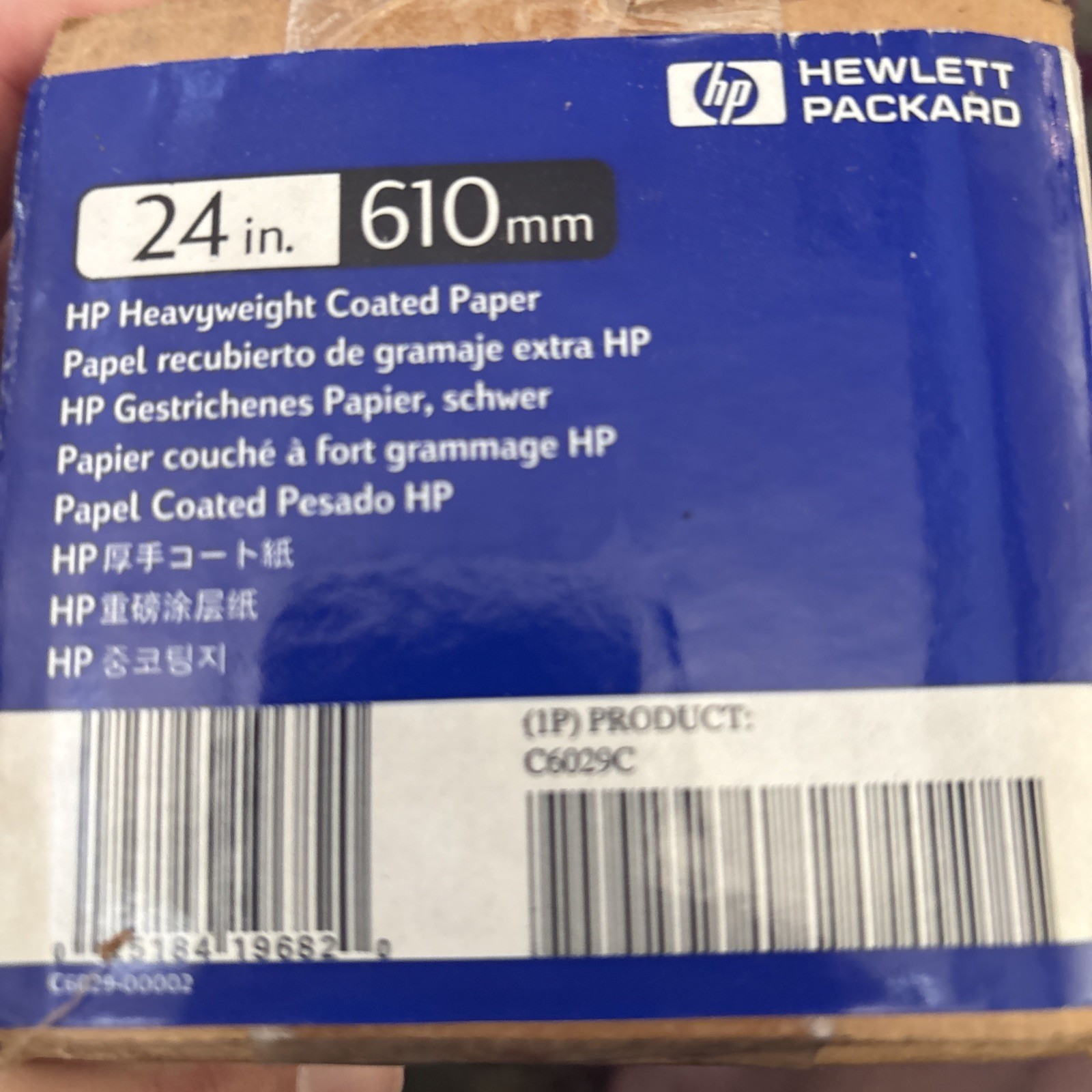 HP Heavyweight Coated Paper 24″x100ft White C6029C