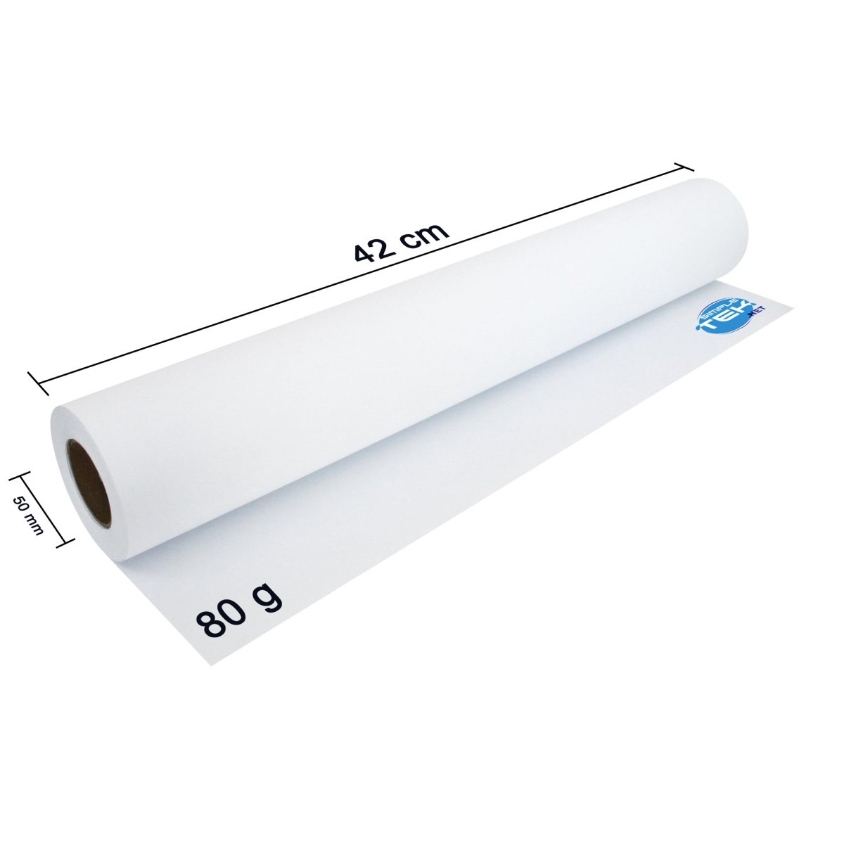 8 X ROLL PAPER PLOTTER A2 MATTE WHITE INKJET 420MM 50MT 50MM SOUL 80g