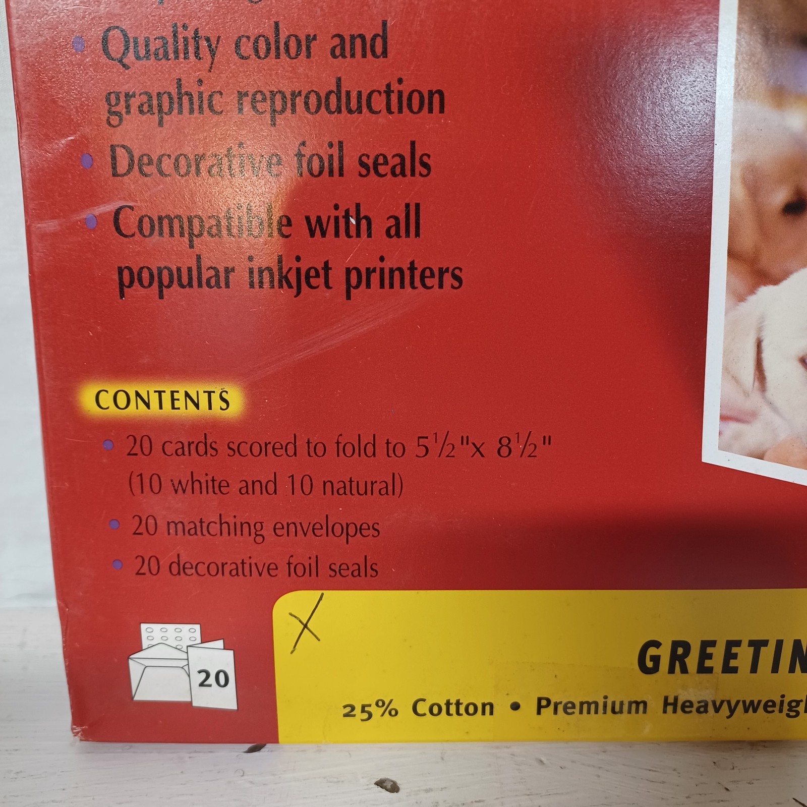 Southworth Greeting Cards & Envelopes White & Natural 25% Cotton Ink Jet Printer
