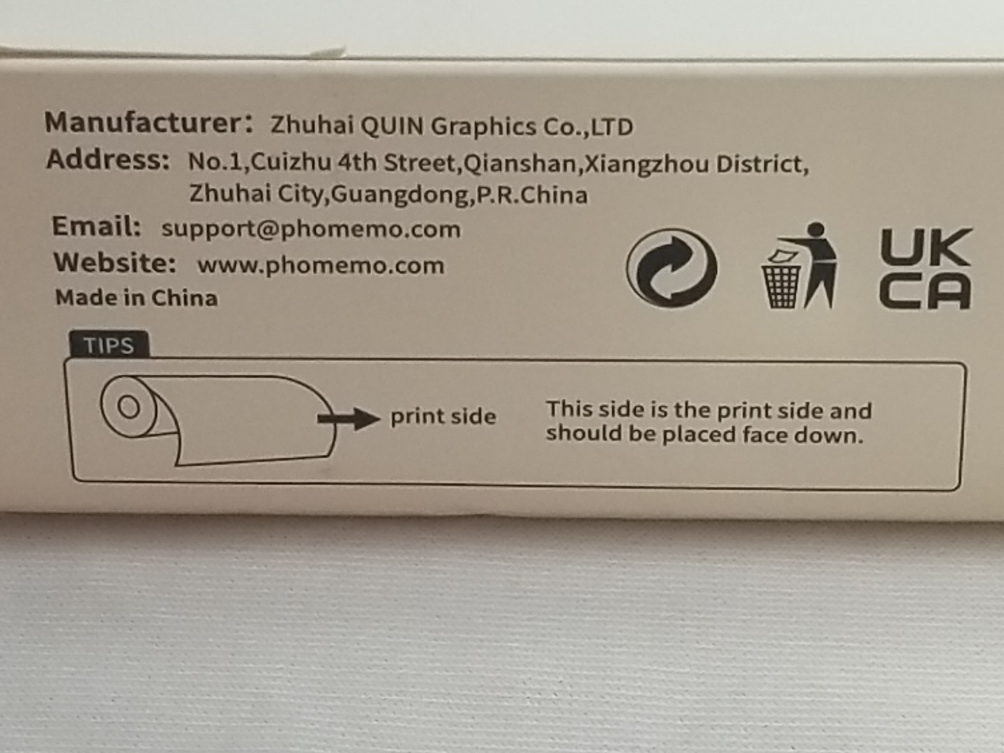 Phomemo Inkless Thermal Printer Paper for Letter Size Printing 8.5″ X 590.6″