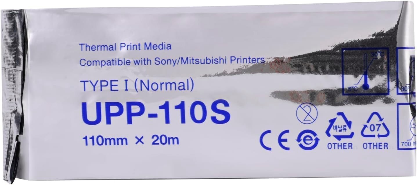 10 Rolls UPP-110S Type I Black & White Video Thermal Ultrasound Paper Film/Media