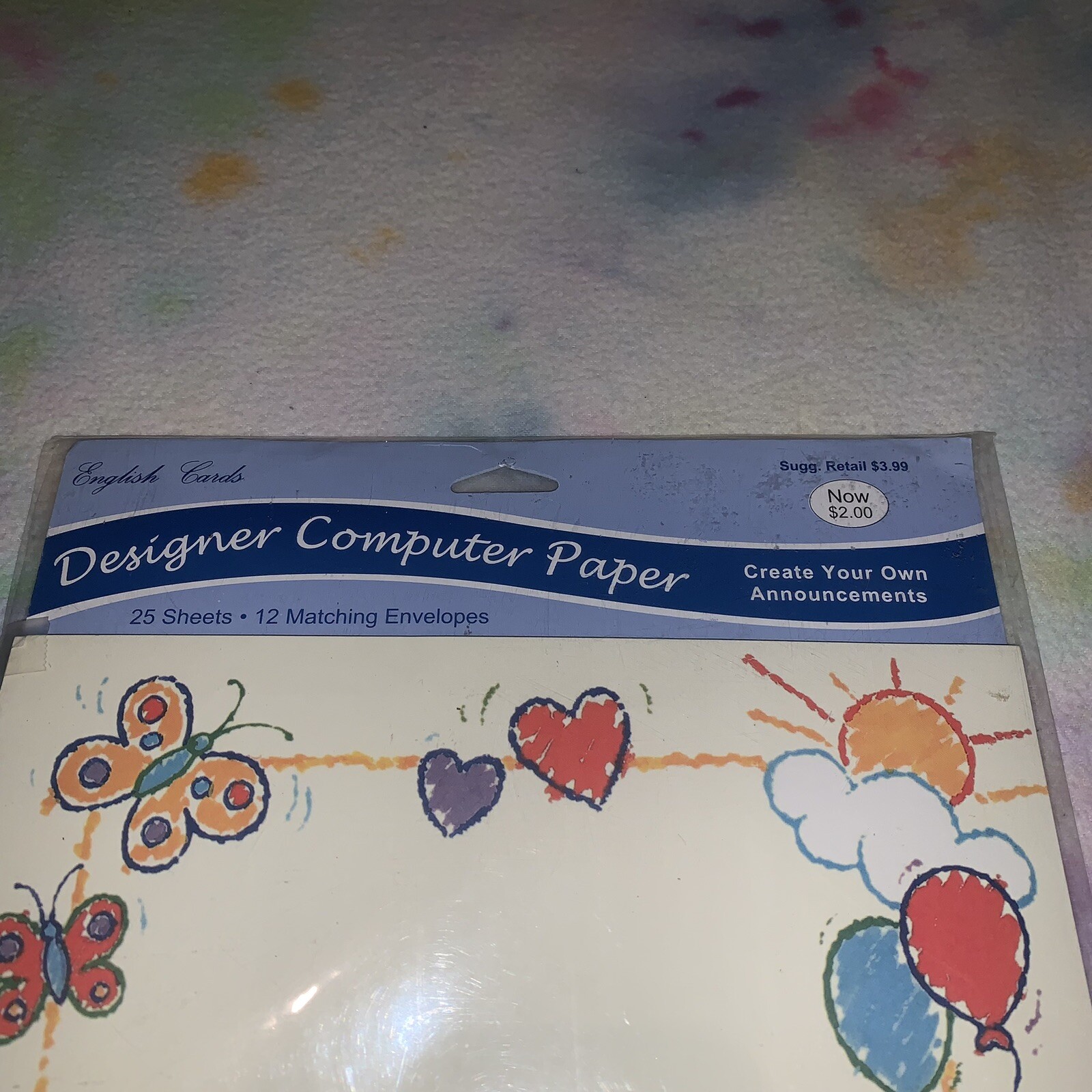 English Cards Designer Computer Paper