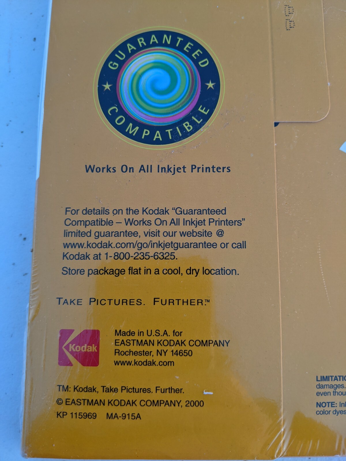 1.5 Packs Kodak 1131549 Premium InkJet Matte Greeting *24 Cards *34 Envelopes