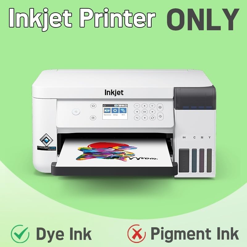 50 Sheets of Glossy Sticker Paper 4×6 Inches – Self-Adhesive, Quick-Dry