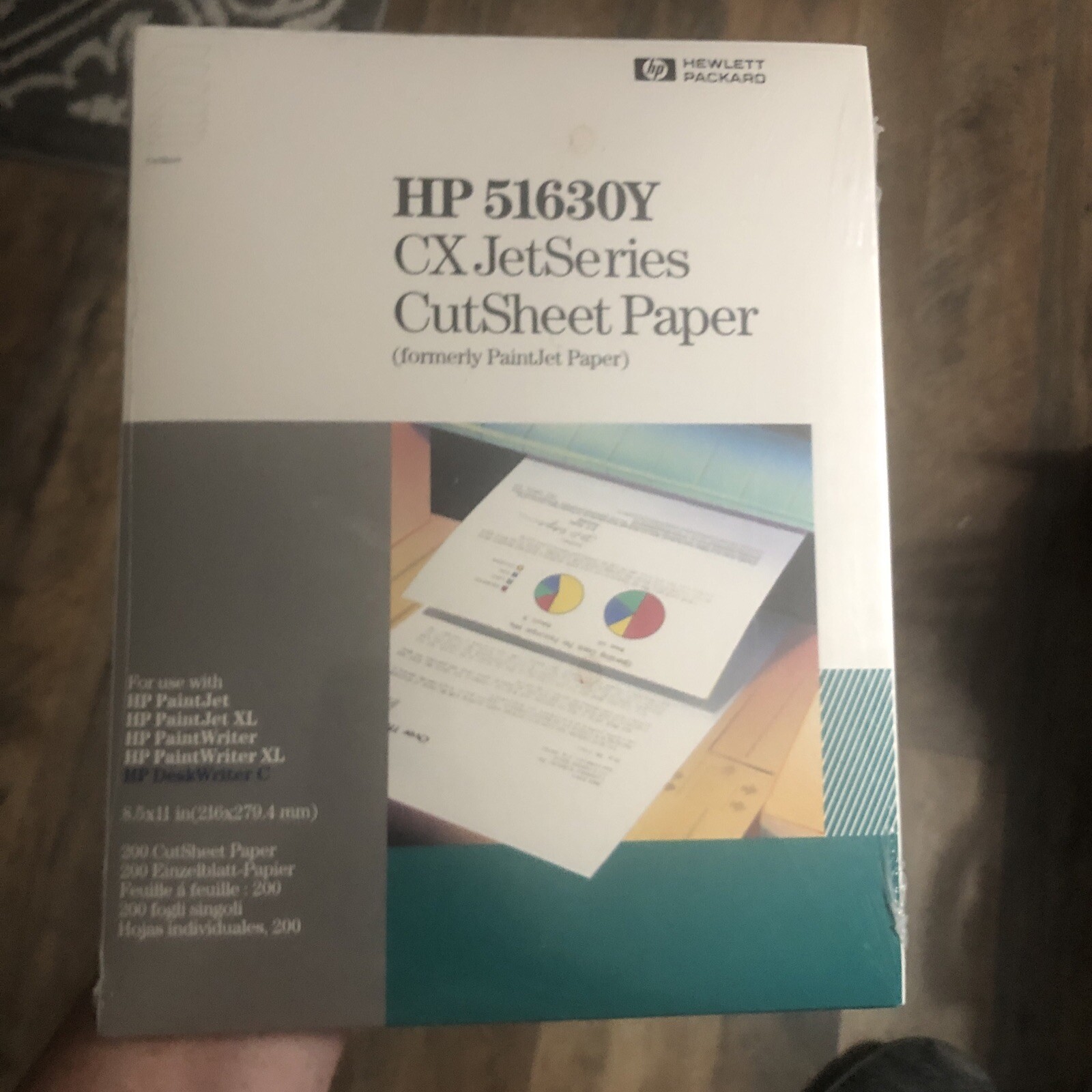 New Sealed HP 51630Y CX JetSeries CutSheet Paper 8.5″x11″ 200 Sheets