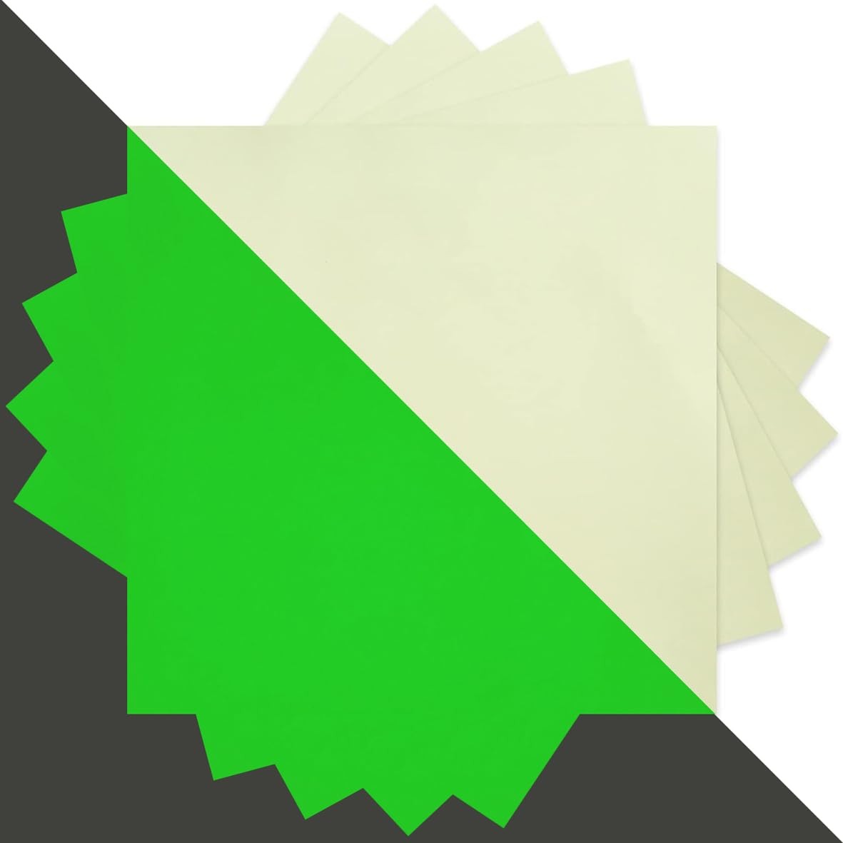 5 Sheets Printable Glow in The Dark Vinyl Sticker Paper
