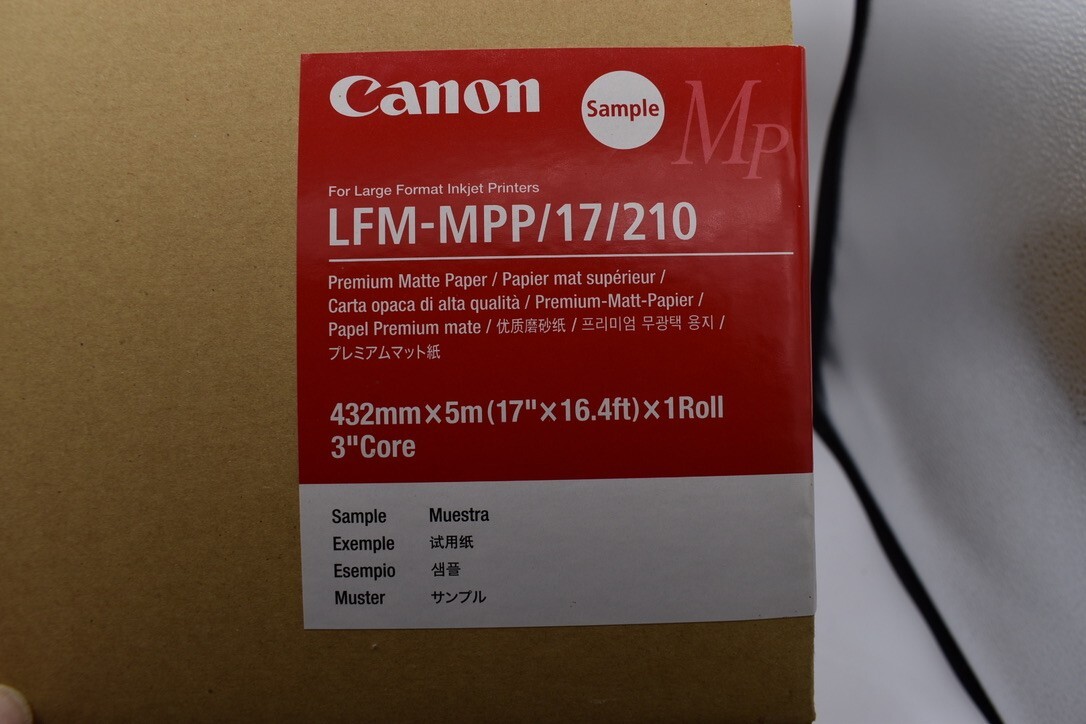 Canon LFM-MPP/17/210 17″ x 16.4ft premium matte paper for pro inkjet printers