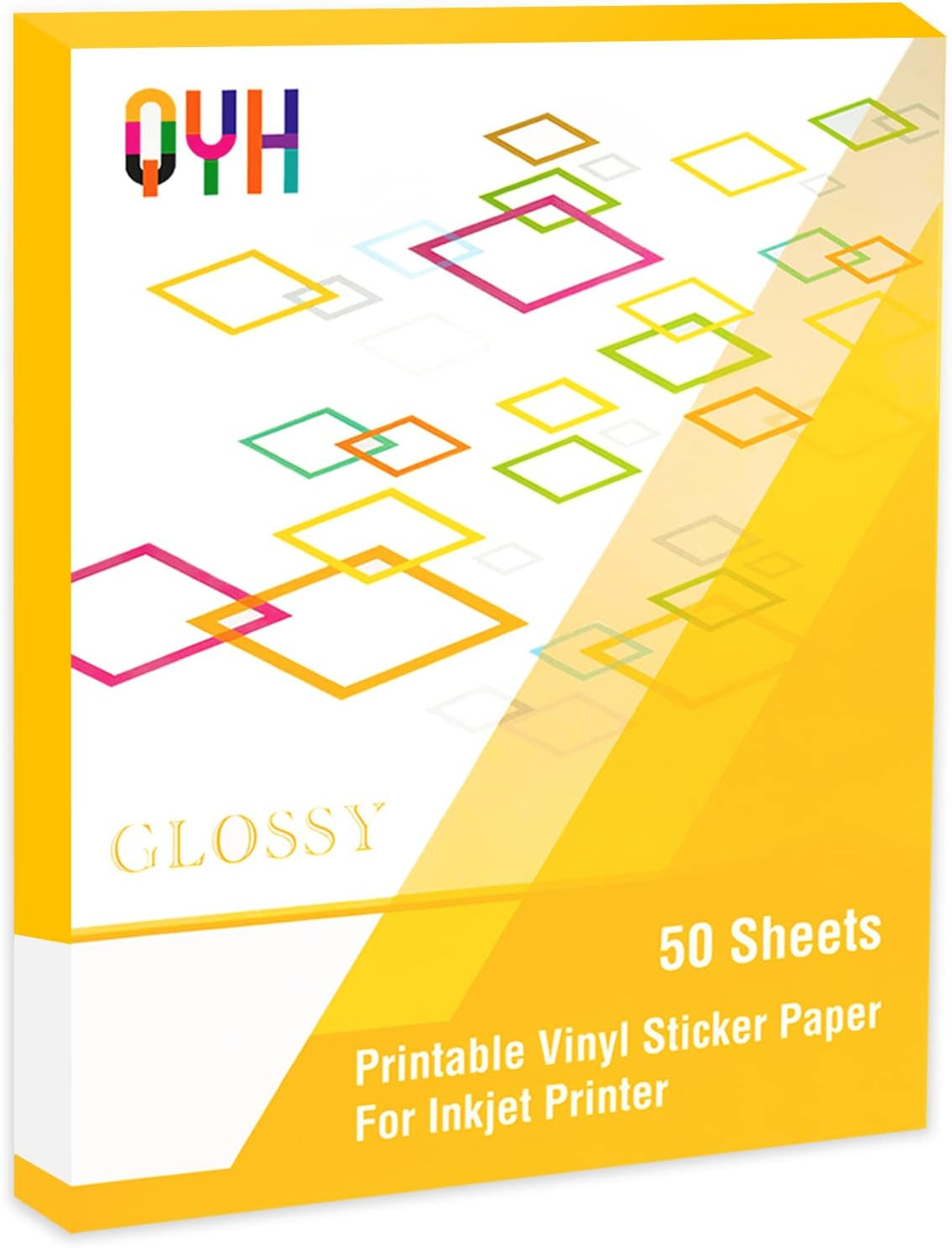 Premium Printable Vinyl for Inkjet Printer-50 Glossy Sticker Paper Waterproof…