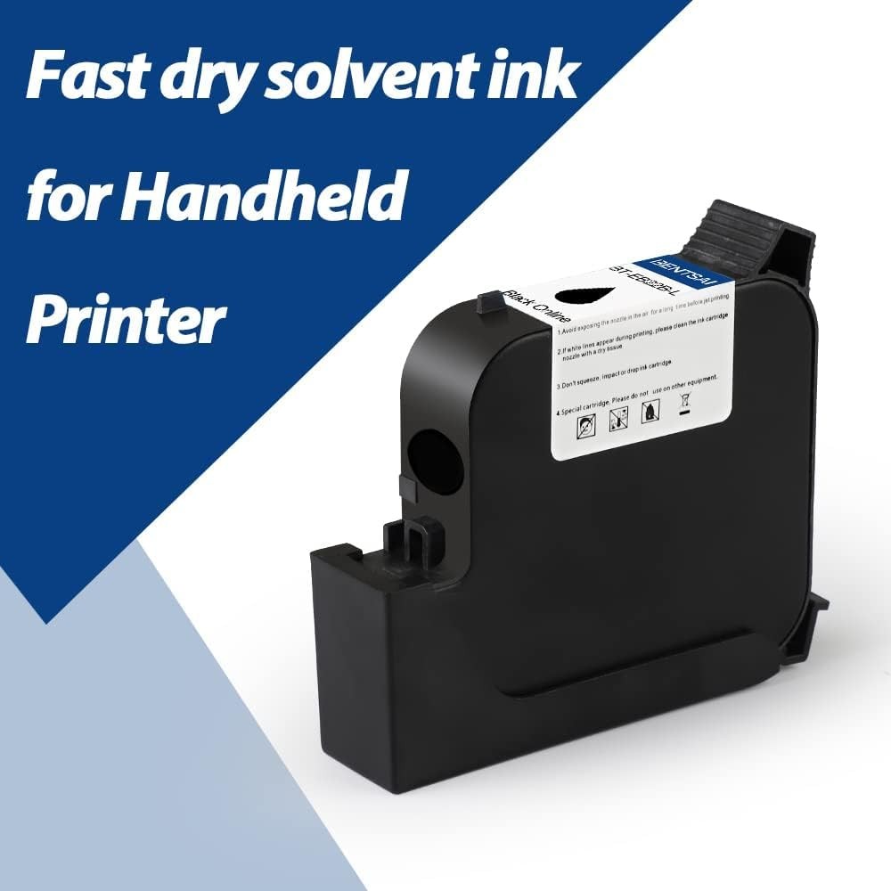 BENTSAI Original EB22B EB22BL Black Solvent Quick Dry Ink Small,
