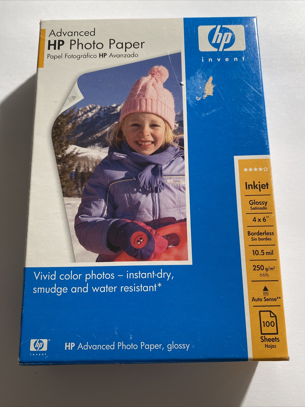 HP Advanced photo Paper 100 sheets 4 x 6-Inch Glossy + Sample Canon Paper zak