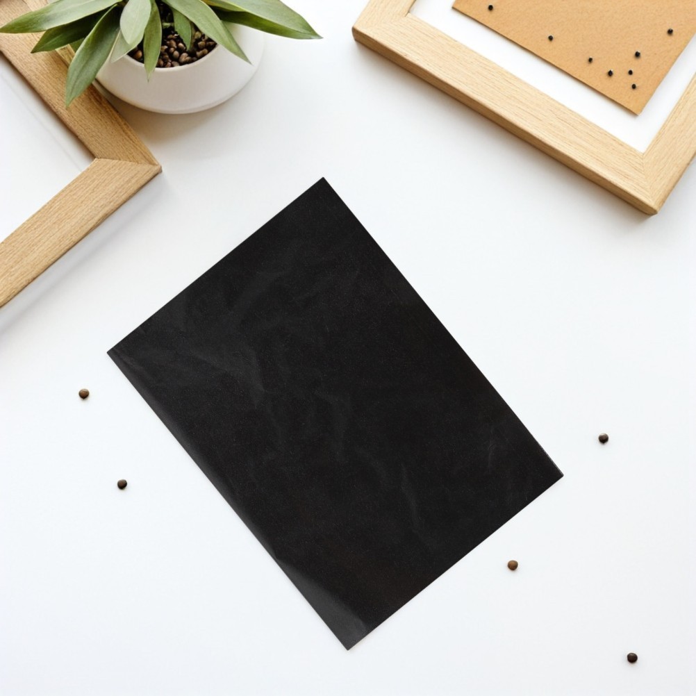50Pcs Artist Grade Graphite Transfer Paper Reusable DIY Tracing Sheets Black