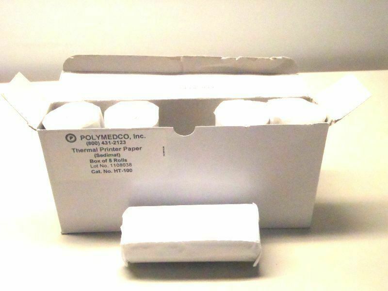 POLYMEDCO HT-100 Thermal Printing Paper (Sedimat) BOX OF 5 ROLLS