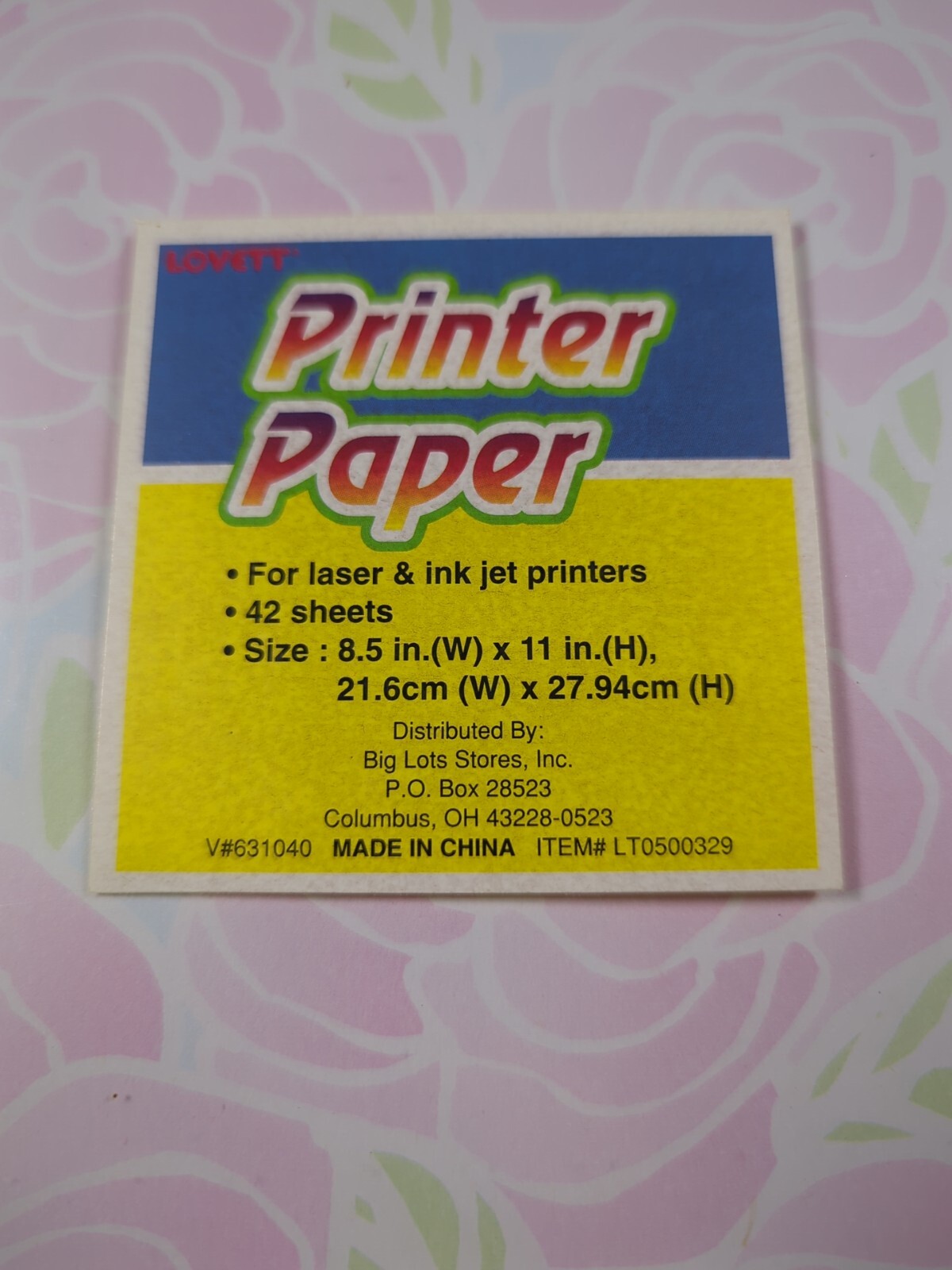 126 Sheets Floral Flowers Roses Pansy Baby Foot Hand Prints Computer paper 