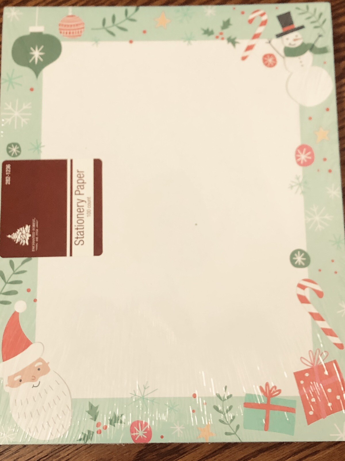 Enchanted Computer Print Paper 100 Sheets Christmas Santa Presents Border 8.5×11
