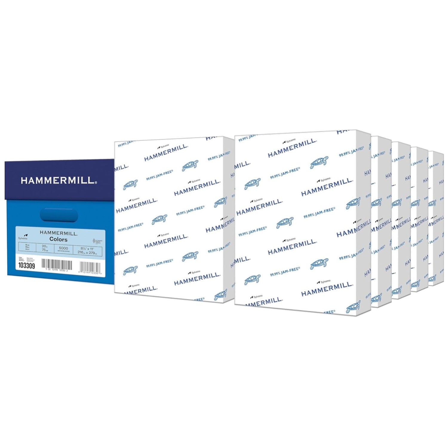 Blue Colored 20lb Paper 8.5 x 11 – 5000 Sheets