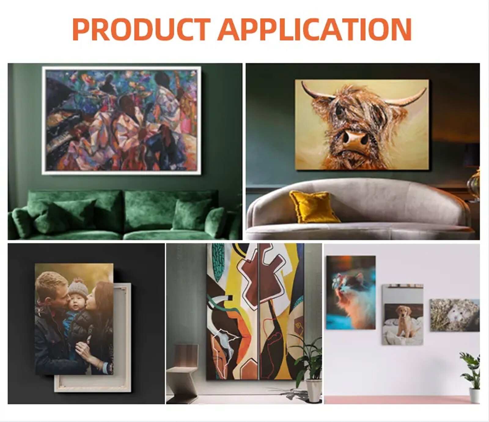 Polyester Inkjet Printing Canvas Wide Format Water-based Printer44″x40ft