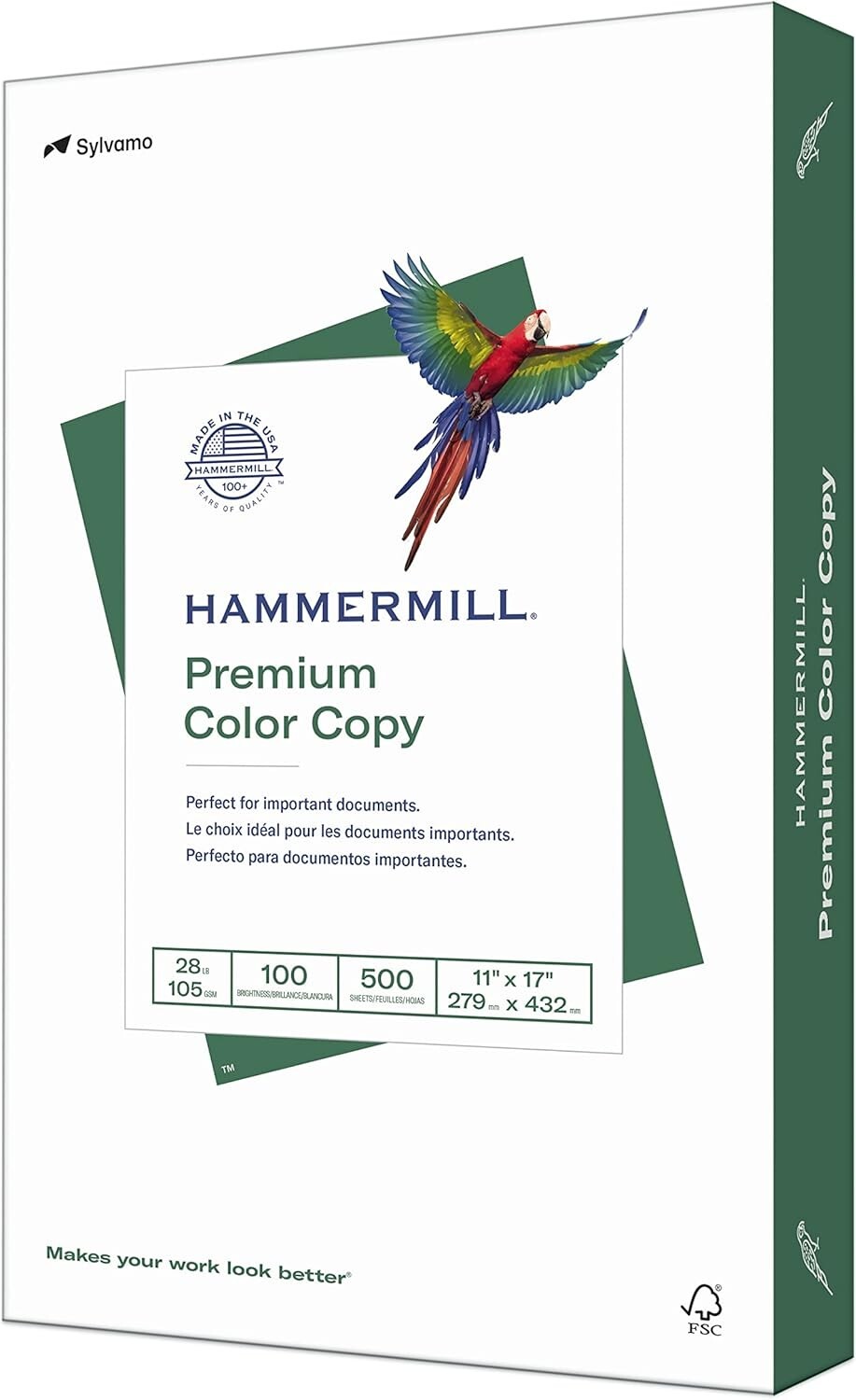 11×17 Color Copy Paper – 28 lb, 100 Brightness, Jam-Free Performance