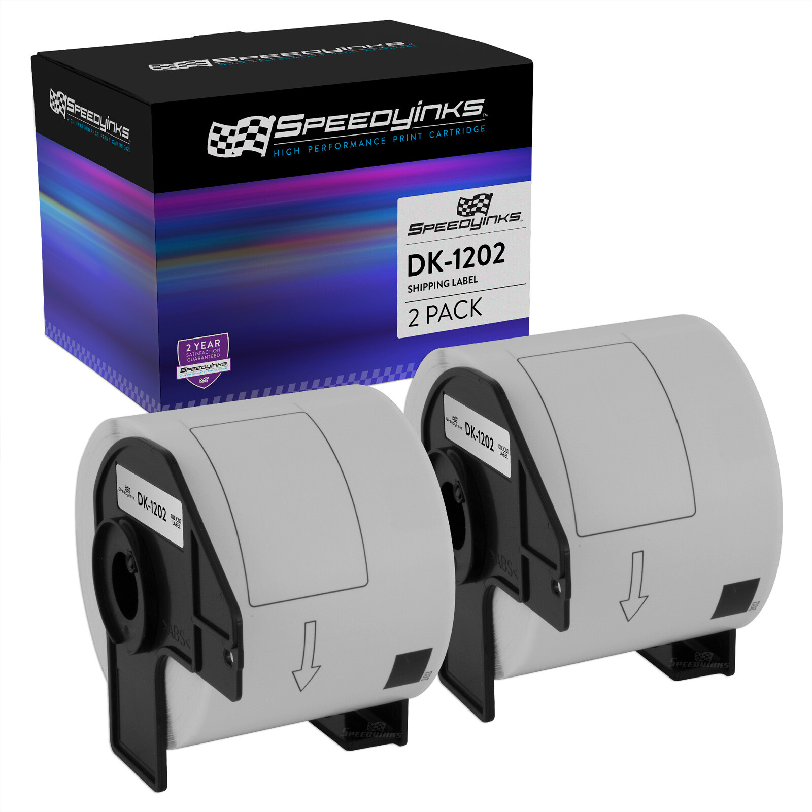 2PK Compatible DK-1202 Shipping Labels – 2.4 in x 3.9 in (62 mm x 100 mm)