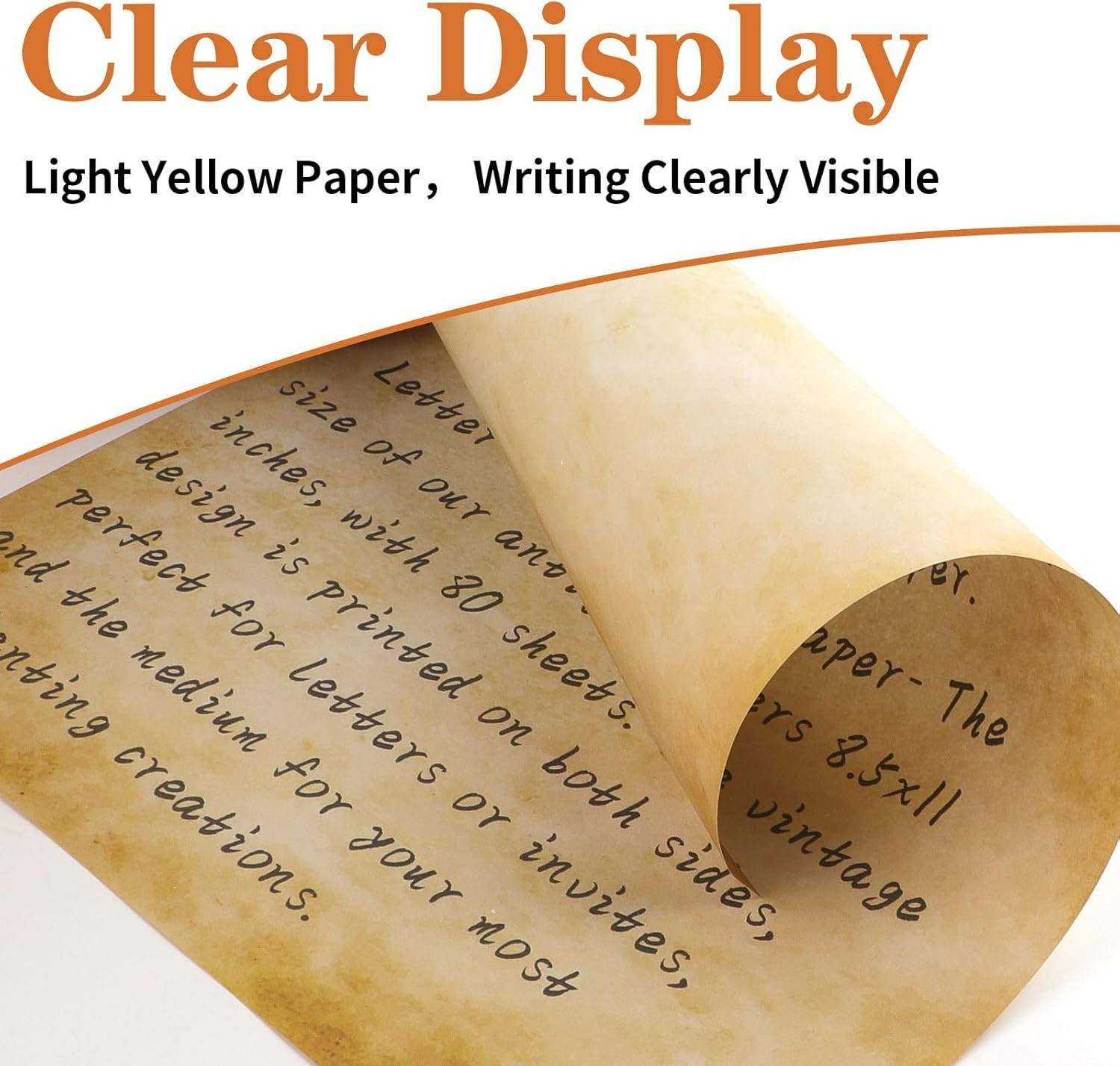 Elegant Antique Stationery – 80 Sheets Double-Sided Letter Size Decorative Paper