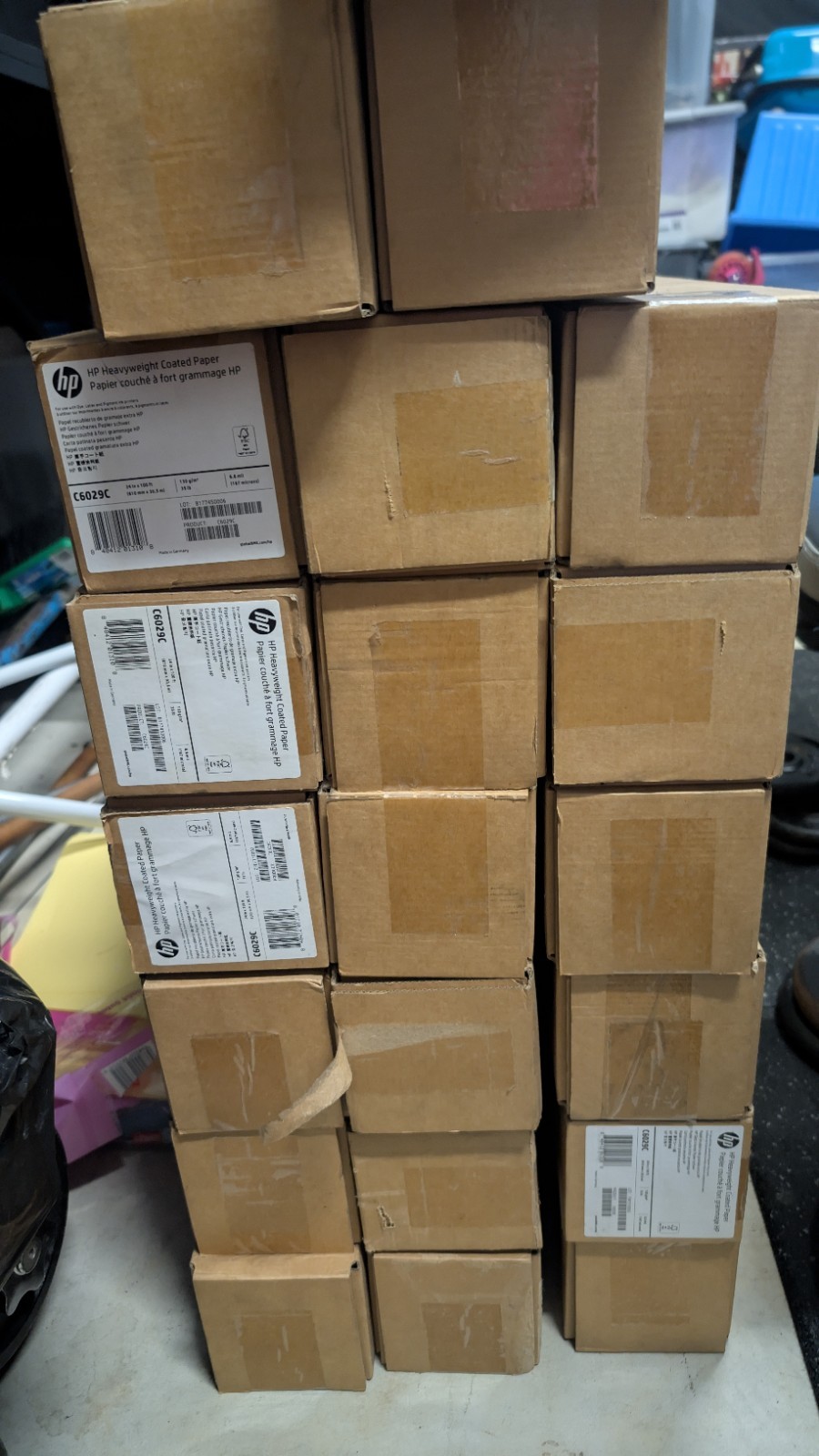 HP Heavyweight Coated Paper 24″x100ft White C6029C Brand New – 20 available
