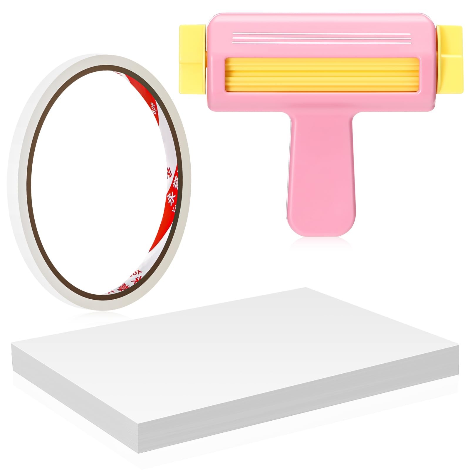 100 PCS Glossy Thin Inkjet Photo Paper 8.25×11.6 Inch 115gsm Tape Crimper