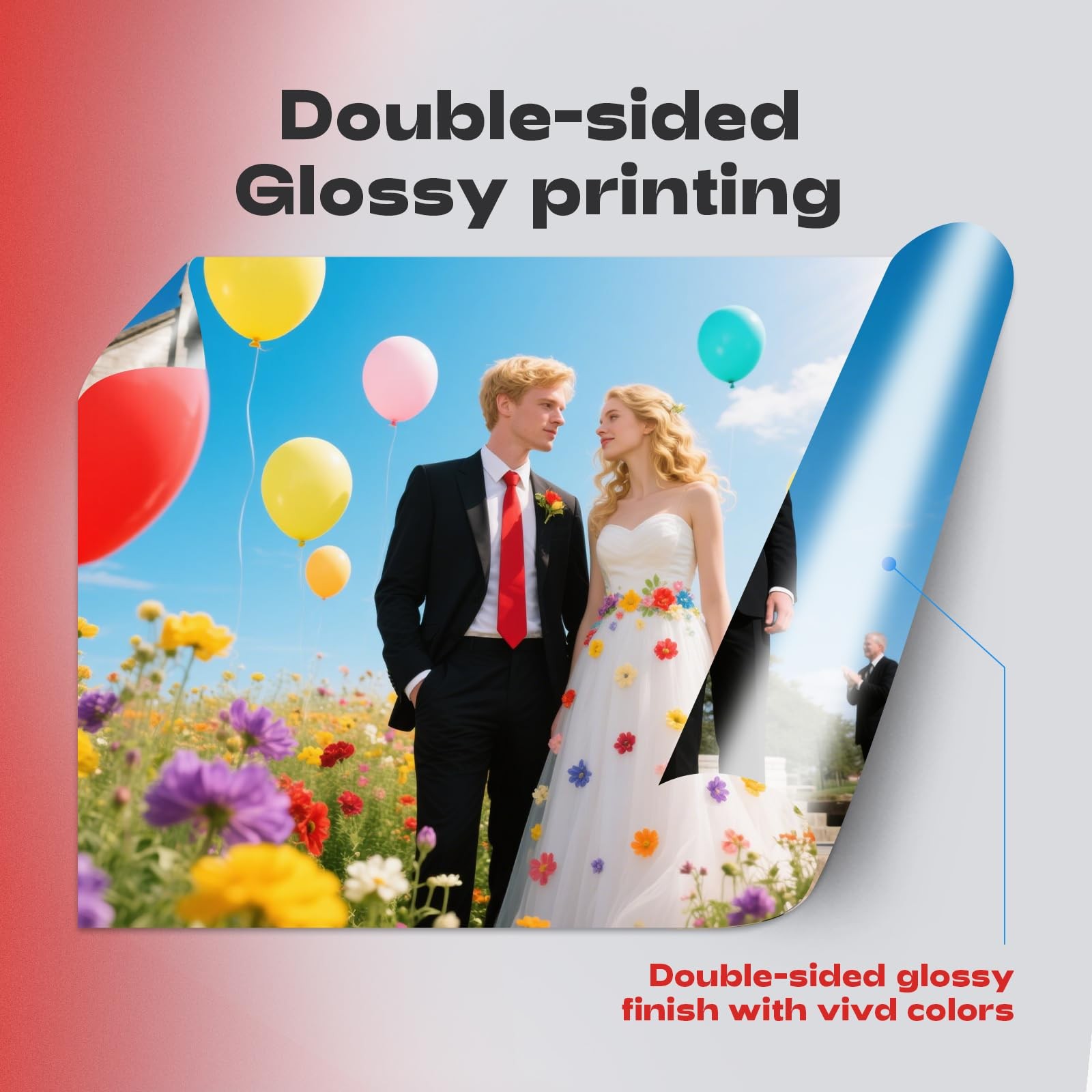 220 Sheets Double Sided Glossy Photo Paper 8.5×11 Inch 32lb A4 Inkjet Printer
