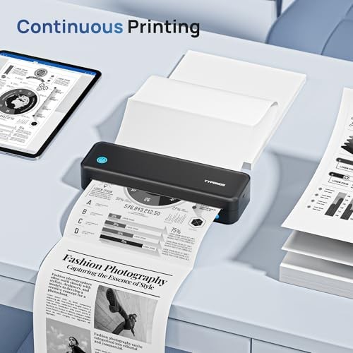 Continuous Thermal Printer Paper 8.5×11″ – 100 Sheets, US Letter Size, D820 Comp