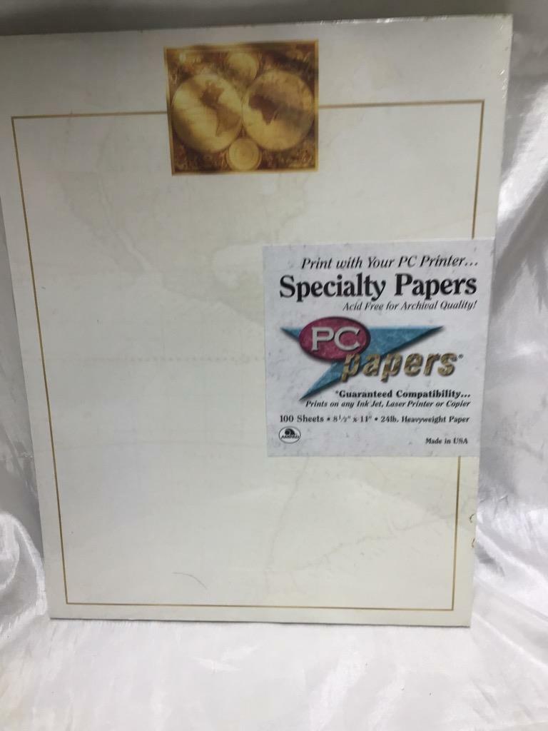Ampad Specialty Paper ink jet,Laser, Type written Item# 35525 Ancient Map