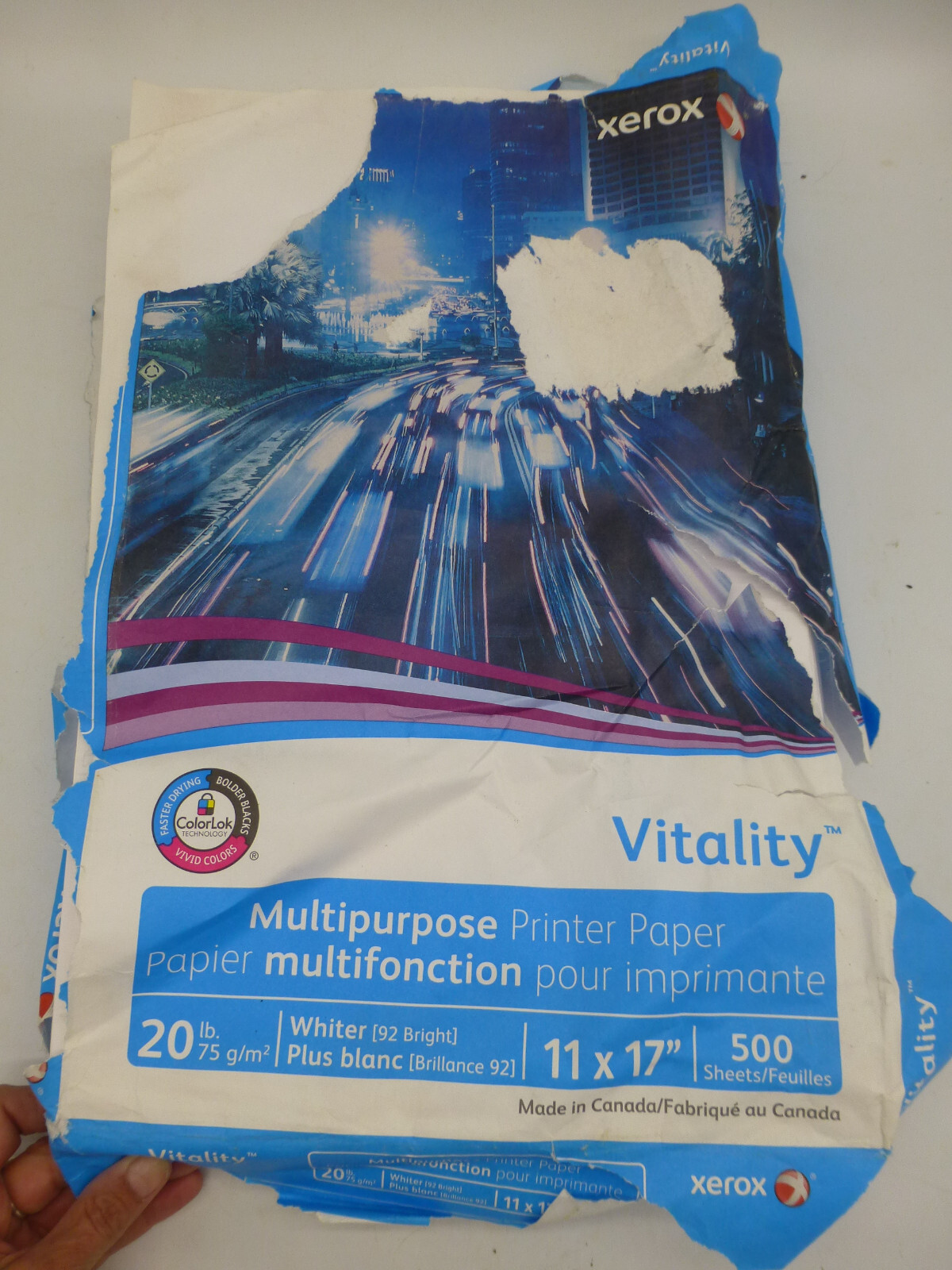 Xerox Vitality 92 Bright 11 x 17 Multipurpose Print Paper 500 Sheets