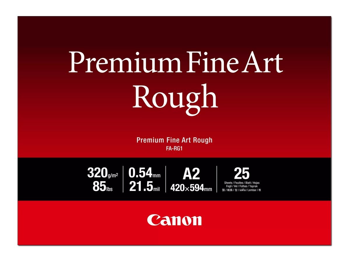 Canon FA-RG 1 Premium Fine Art Rough A 2, 25 Sheets 320g Paper for 4562C005