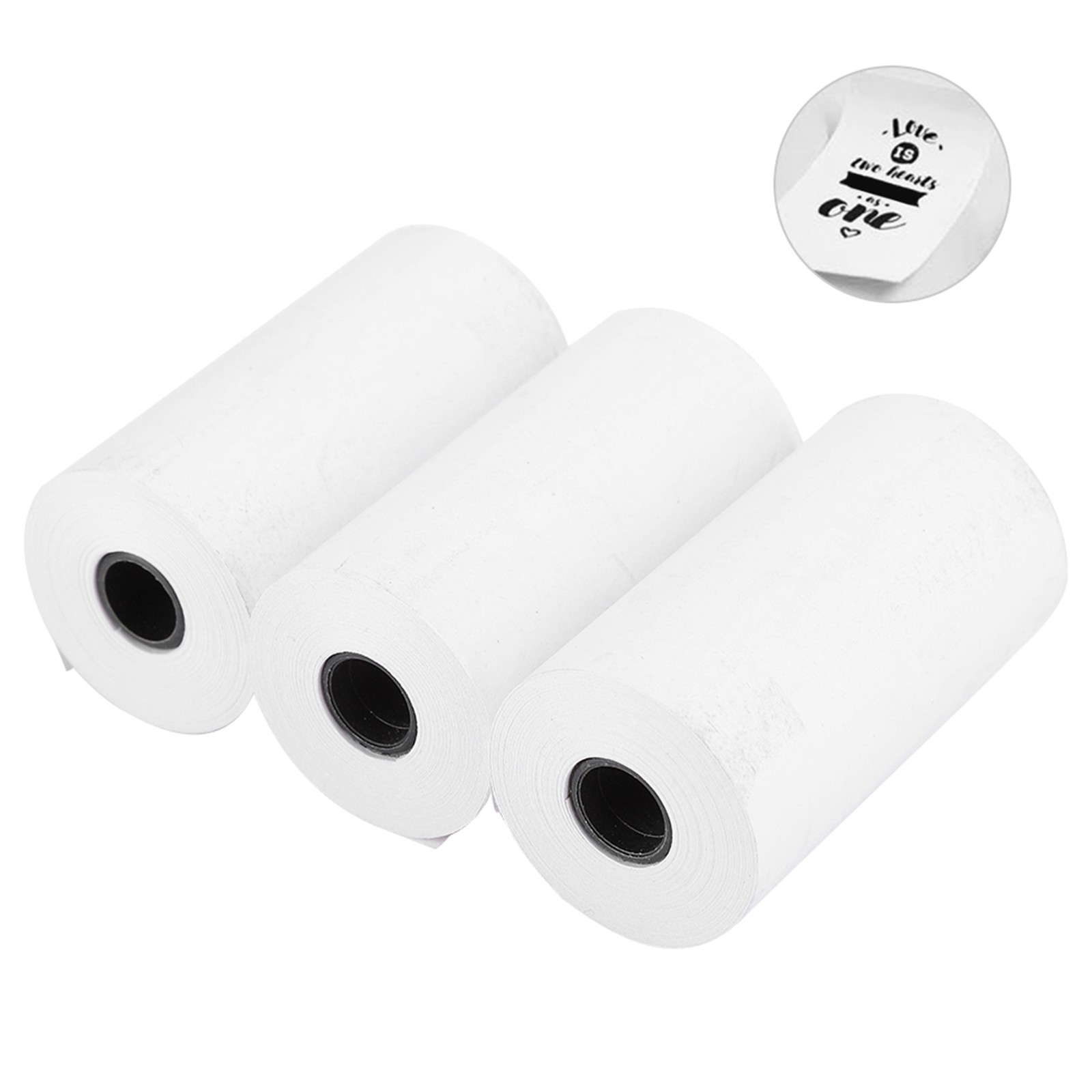 3PCs Thermal Paper Printing Machine Accessories Waterproof 57MM For Peripage