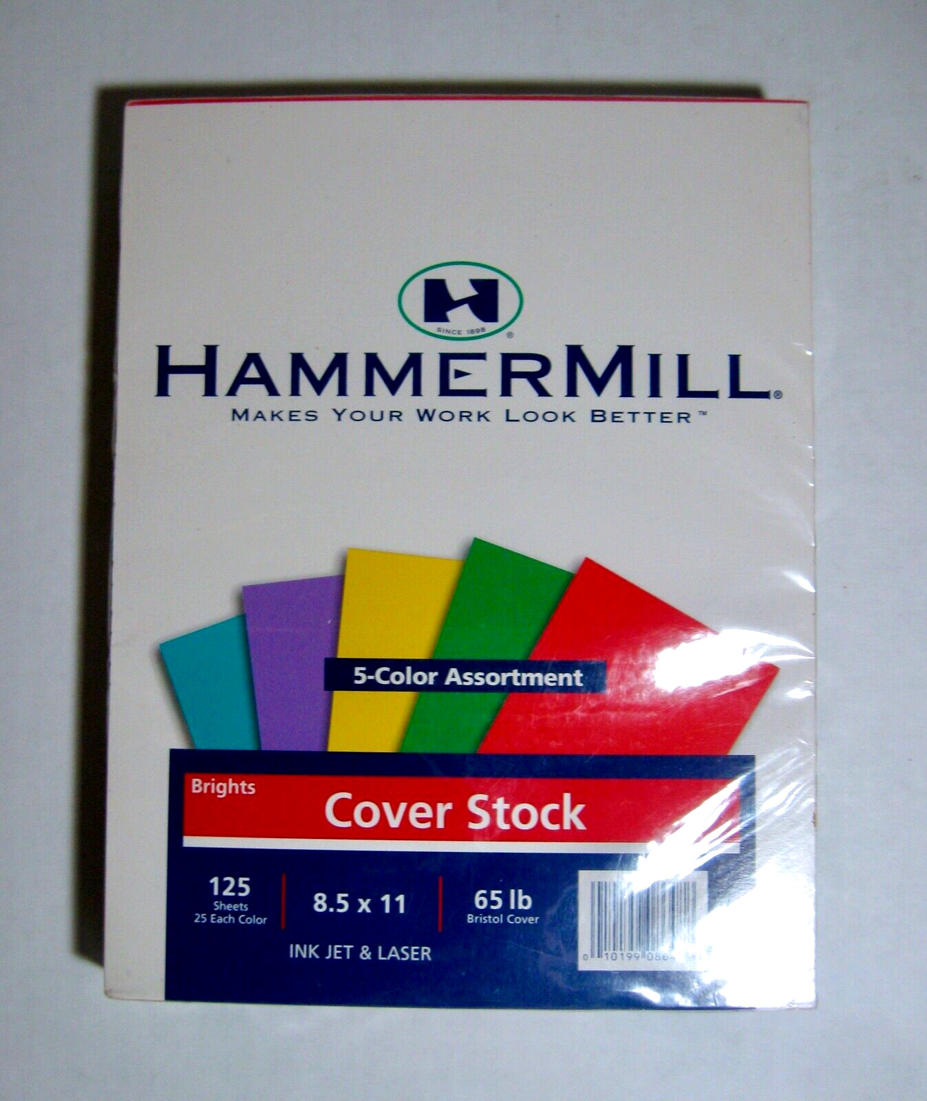 VTG Hammermill 65 lb Bristol Cover Stock 8.5 x 11 – 125 Color Sheets