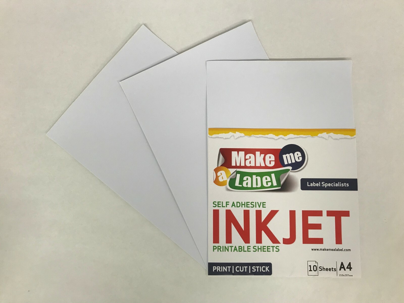 10 x A4 MATTE White Self Adhesive INKJET Printable Film PP Vinyl Sticker sheets
