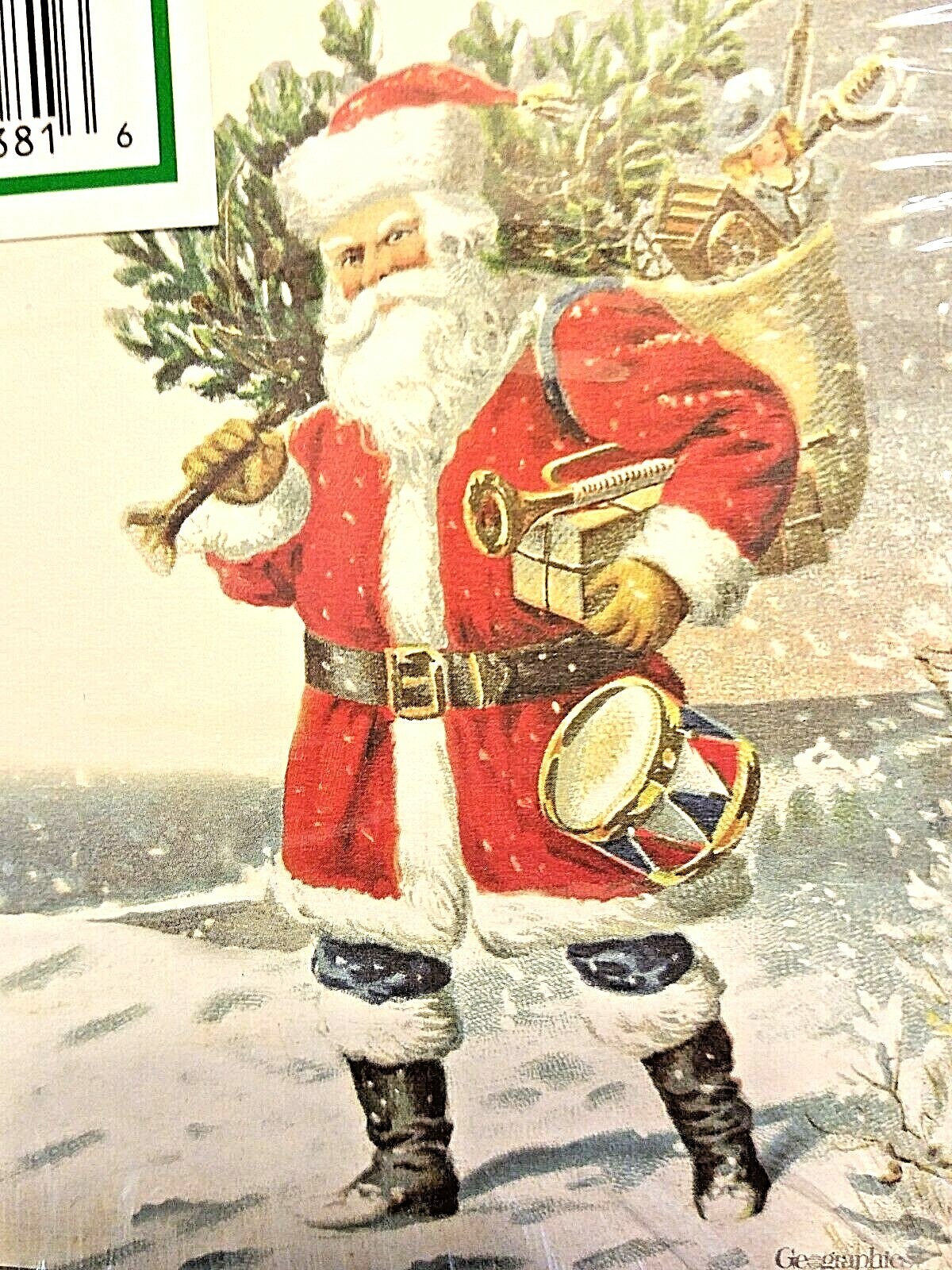 SANTA CLAUS Letter 8.5×11″ Computer Paper 14 sheets in open pkg Toys Snow