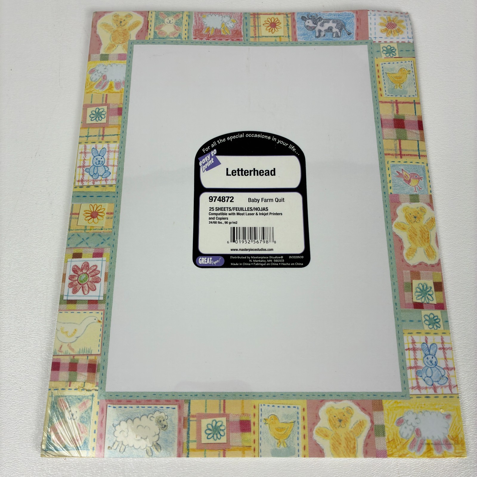 Decorative Border Printer Paper Lot 82 Sheets 8.5 x 11 Letterhead Packs