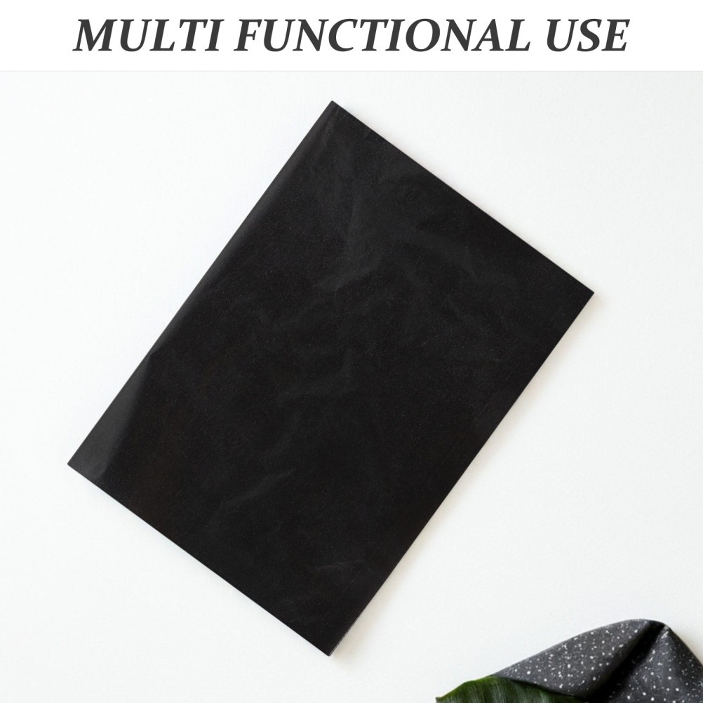 50Pcs Artist Grade Graphite Transfer Paper Reusable DIY Tracing Sheets Black