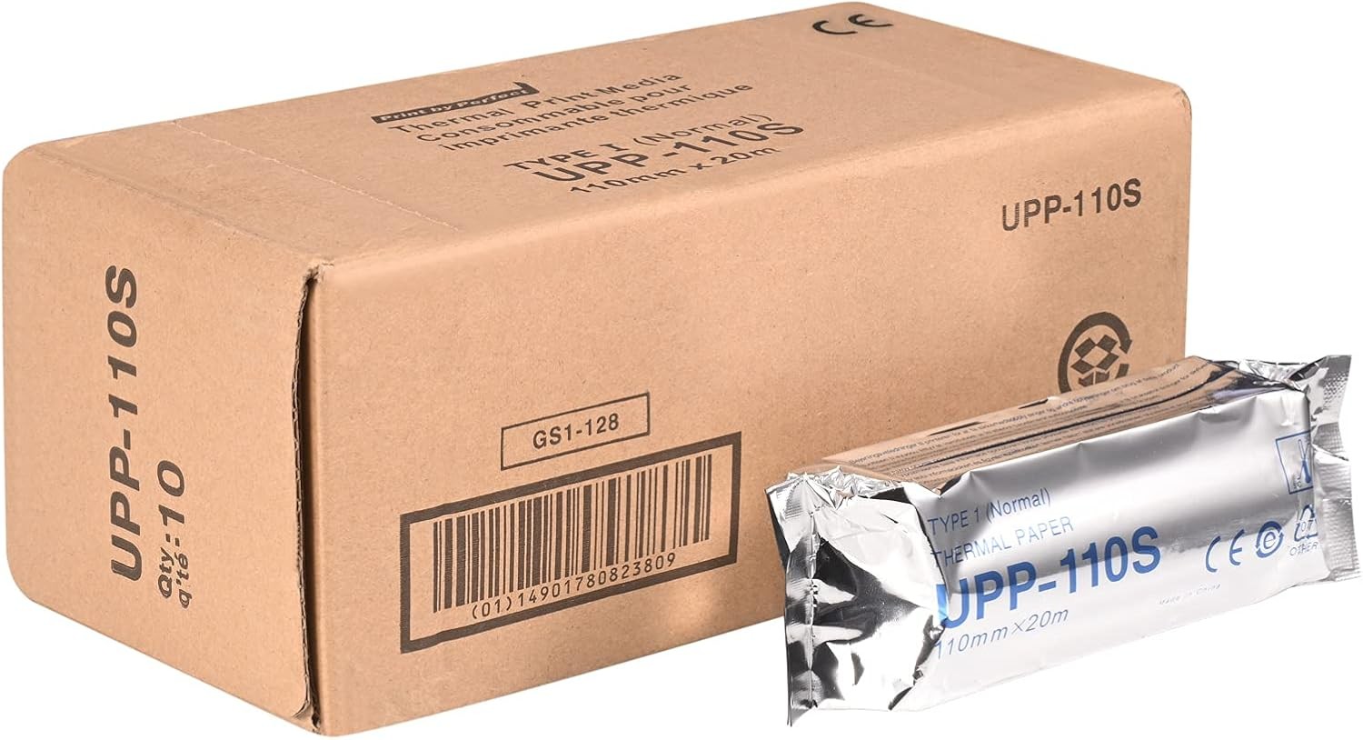 UPP-110S Type I Black and White Video Thermal Ultrasound Paper white