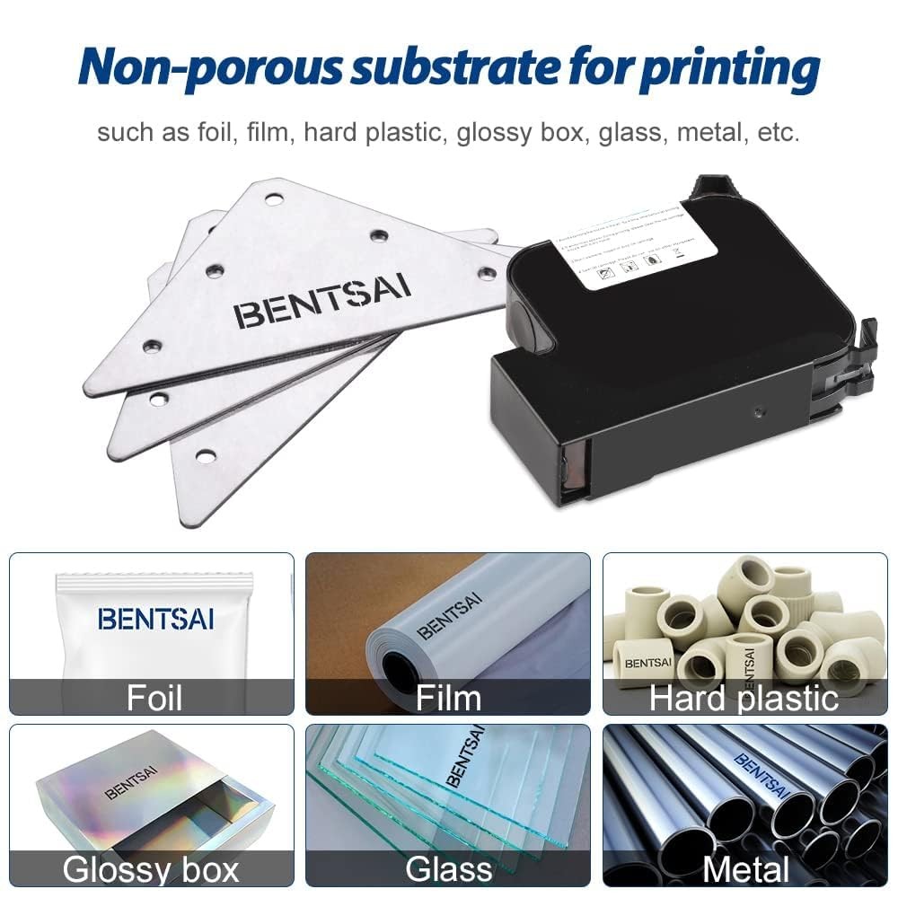 BENTSAI Original EB22B EB22BL Black Solvent Quick Dry Ink Small,