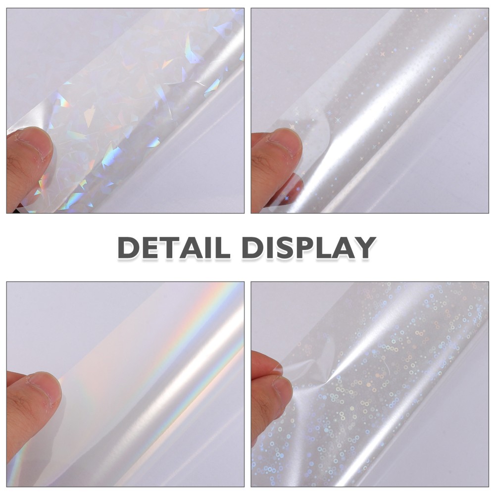 40 Sheets Holographic Laser Stickers Printable Paper for Printing DIY Film
