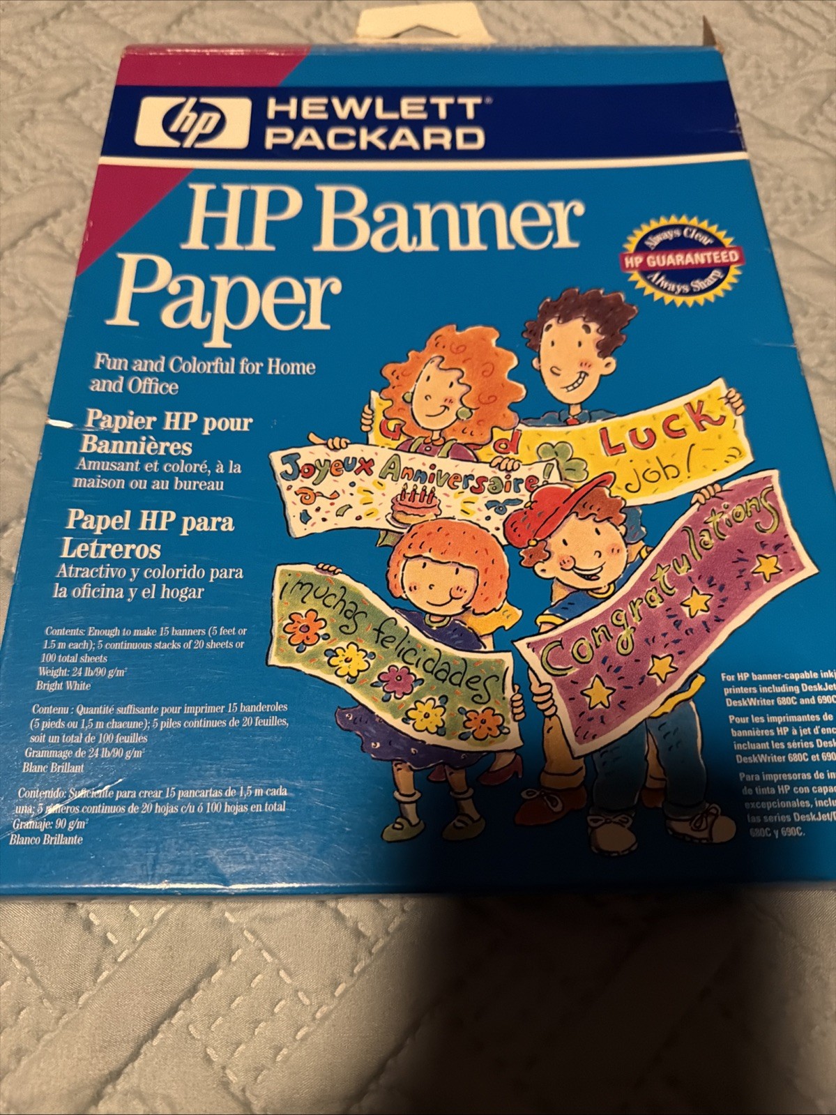 HP Banner Paper for Inkjet Printers – Make your own Banners Open Box