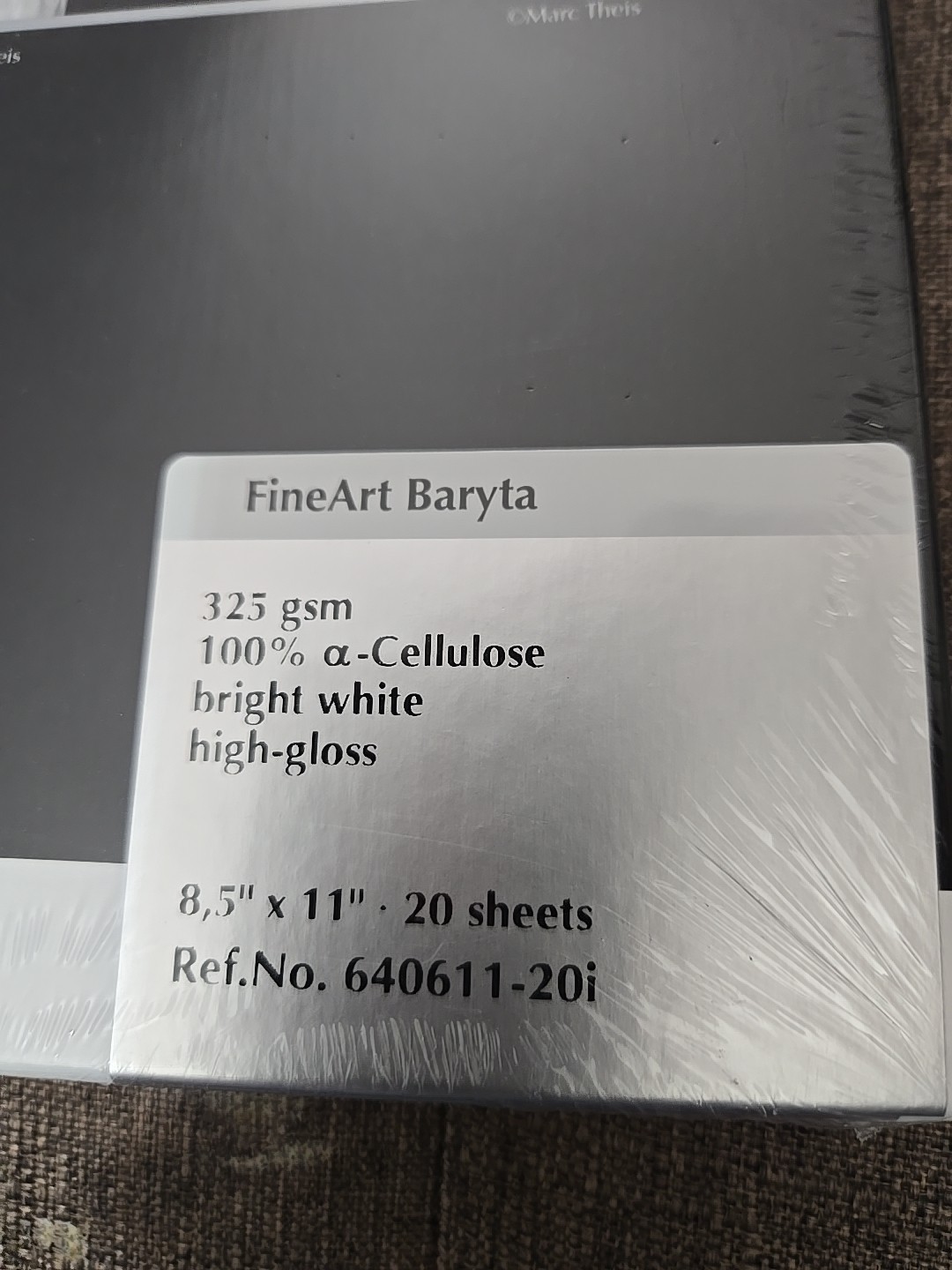 Hahnemuhle Fine Art Glossy Inkjet Paper 20 Sheets 8.5″×11″ 325g Photography,