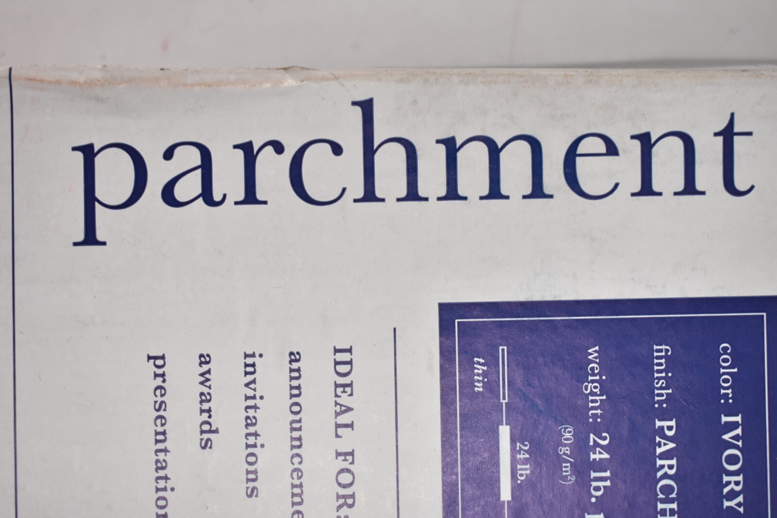 Southworth Parchment Specilaty Paper 24lb 8.5″ x 11″ Ivory 500 Pack 60078296