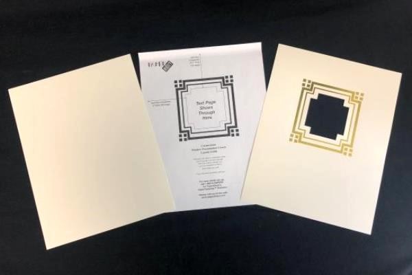 Lot of 2 Paper Direct Presentation Cover Papers Cornerstone Window Foil 50 New