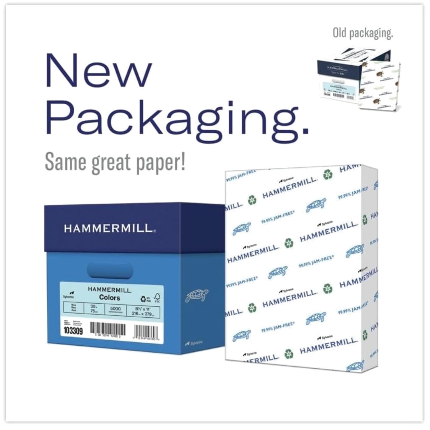 8.5 x 11 Colored Copy Paper – Smooth Finish, 5000 Sheets