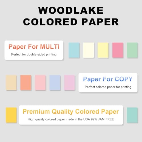Woodlake Cream Colored Paper 8.5×11 – 20 lb 75 GSM Multi Cream – Multi Cream