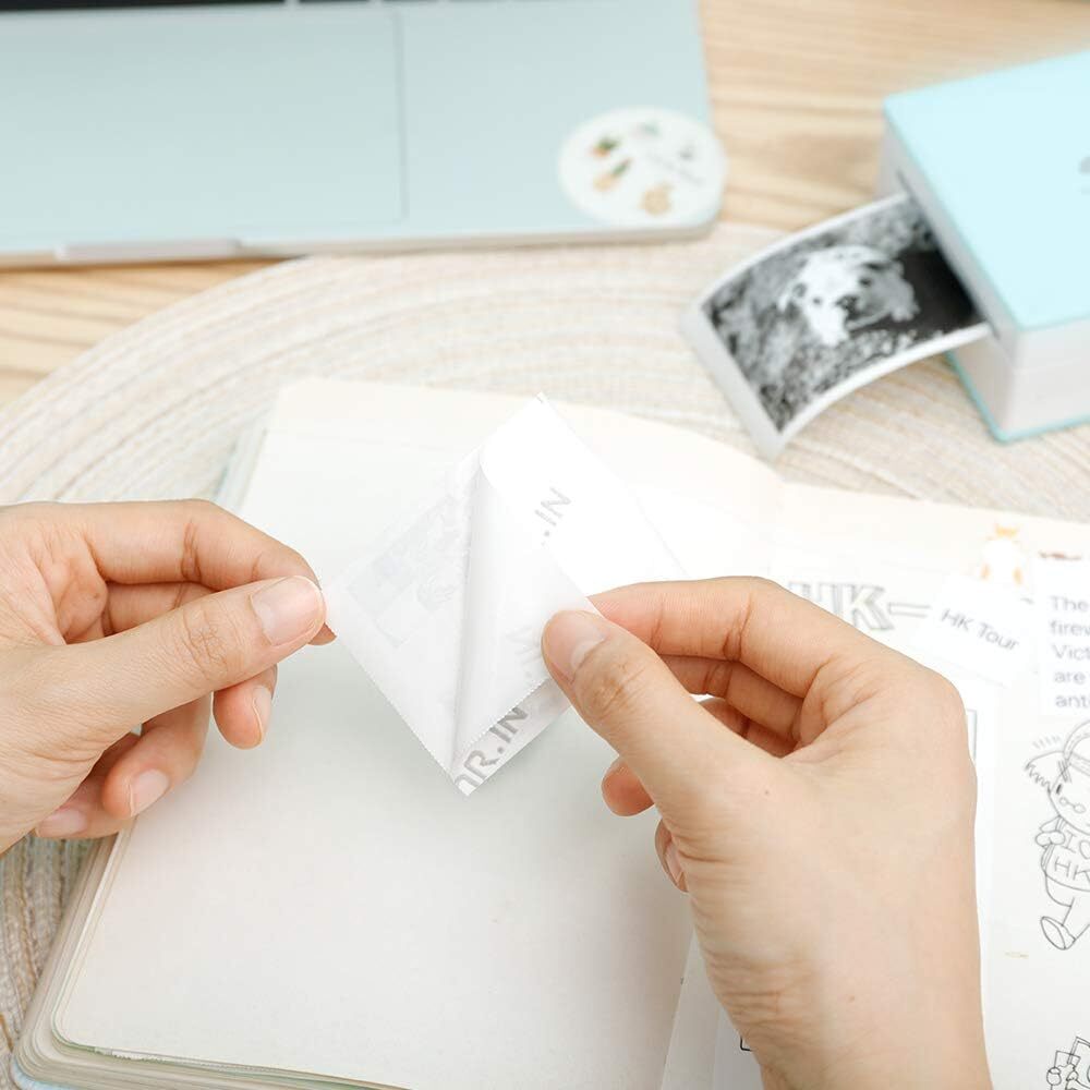 6 Rolls Phomemo M02/M02 Pro/M02S/M03 Sticker Adhesive Paper Set for DIY Printing
